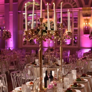 dining table and décor for events